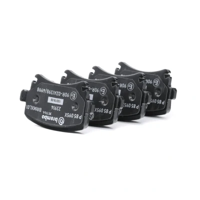 Bilde av BREMBO P 85 095X Bremseklosser klargjort for slitasjeindikator med bremsecaliperskruer tilbehør VOLKSWAGEN: Passat B6 Variant, GOLF 5, 6