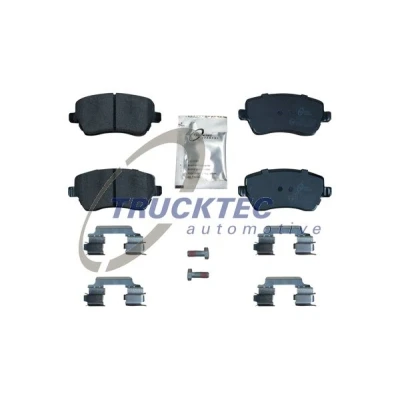Bilde av TRUCKTEC AUTOMOTIVE 02.35.449 Bremseklosser framaksel ekskl. slitasjevarselkontakt RENAULT: Kangoo II Express, Captur, CLIO 3