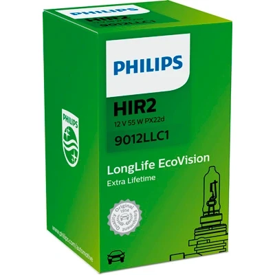 Bilde av Halogenpære PHILIPS LongLife Hir2 PX22d, passer mange bilmodeller