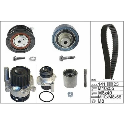 Bilde av INA 530 0361 32 vannpumpe + Registerreimsett med VOLKSWAGEN: Polo IV Hatchback, SKODA: Fabia 1 Combi