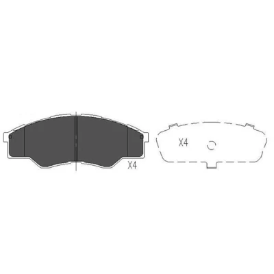 Bilde av KAVO PARTS KBP 9102 Bremseklosser TOYOTA: HILUX 3 Pick up, 6 up