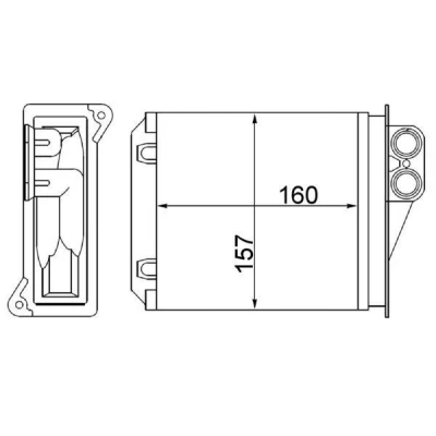 Bilde av MAHLE ORIGINAL AH 168 000S Varmeveksler