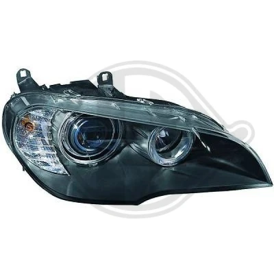 Bilde av DIEDERICHS 1291180 Frontlykter høyre H7/H1 med motor for høydejustering hovedlys BMW: X5