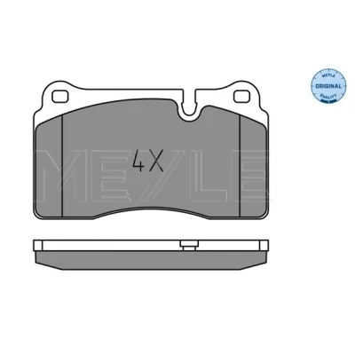 Bilde av MEYLE 025 202 1717 Bremseklosser ORIGINAL Quality framaksel klargjort for slitasjeindikator med antihyle blikk LAND ROVER: Range Rover Sport