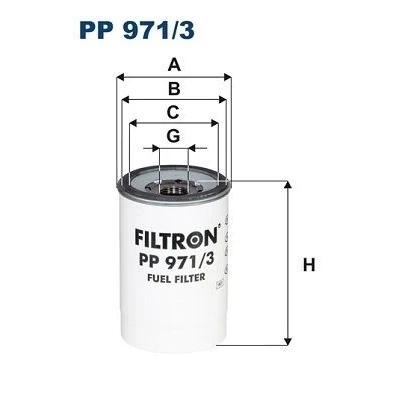 Bilde av FILTRON PP 971/3 Drivstoffilter Påskruingsfilter VOLVO: FM