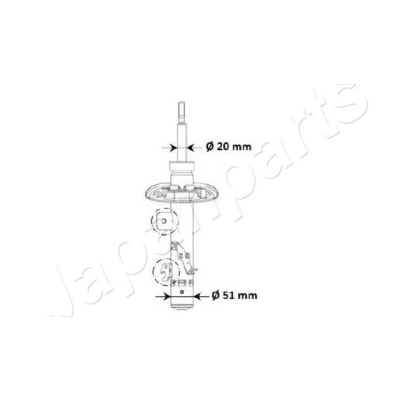 Bilde av Støtdemper JAPANPARTS MM 00974