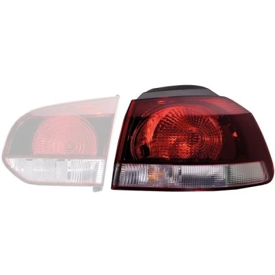 Bilde av HELLA 2SD 009 922 151 Baklykter venstre W16W, WY21W 12 med lyspære VOLKSWAGEN: GOLF 6