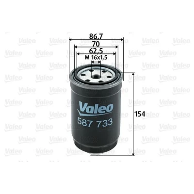 Bilde av VALEO 587733 Drivstoffilter Påskruingsfilter FIAT: Ducato II Flatvogn lastebil/Chassis, Van, BMW: 3 Sedan