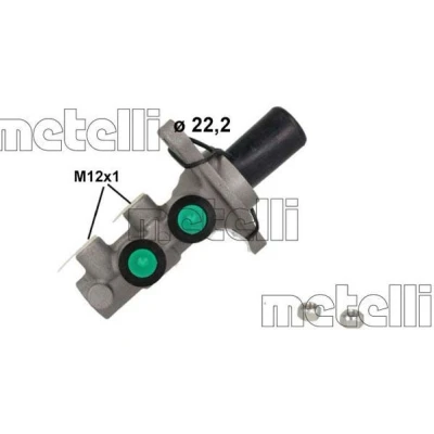 Bilde av METELLI 05 1249 Hovedsylinder 22,20 Aluminium