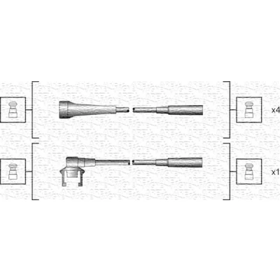Bilde av MAGNETI MARELLI 941318111145 Pluggledninger VOLVO: 340 360 Hatchback