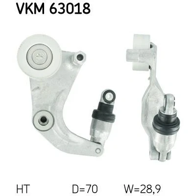 Bilde av SKF VKM 63018 Strammerull