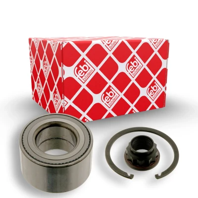 Bilde av FEBI BILSTEIN 30473 Hjullagersett med akselmutter sikringsring 74 vinkelrullelager TOYOTA: Avensis II Station Wagon, Corolla IX Hatchback