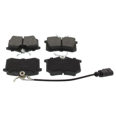 Bilde av MAPCO 6673 Bremseklosser bakaksel inkl. slitasjevarselkontakt med antihyle blikk VOLKSWAGEN: Sharan I, FORD: Galaxy Mk1 MPV, SEAT: Alhambra I