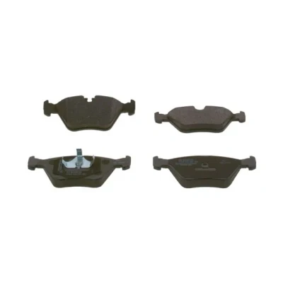 Bilde av BOSCH 0 986 424 828 Bremseklosser Low Metallic med kolbleklips, antihyle blikk JAGUAR: XJ Sedan, XJS Cabrio, XK Coupé, DAIMLER: Sedan