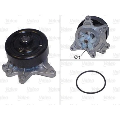 Bilde av VALEO 506844 Vannpumpe med reimskive tetning uten deksel TOYOTA: Avensis II Station Wagon, RAV4 SUV, Auris Hatchback