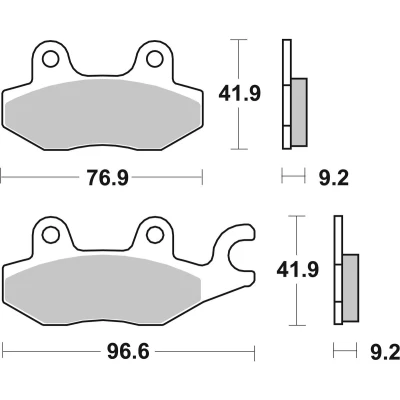 Bilde av TRW Sinter Maxi Scooter MCB663SRM Bremseklosser