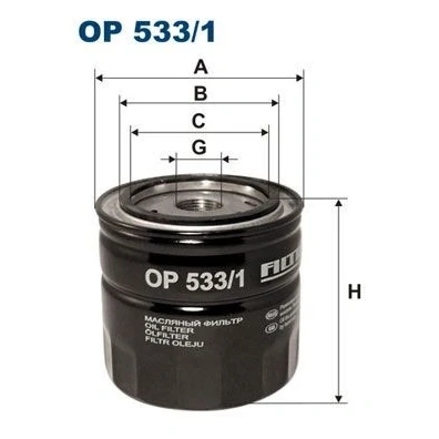 Bilde av Oljefilter, ford,ford usa,jeep,land rover,mazda,mg,rover, 3652 061, 3904 728, 4137 784, 4628 534, 5116 166, 5191 626, 6636 968, 9U2J 673