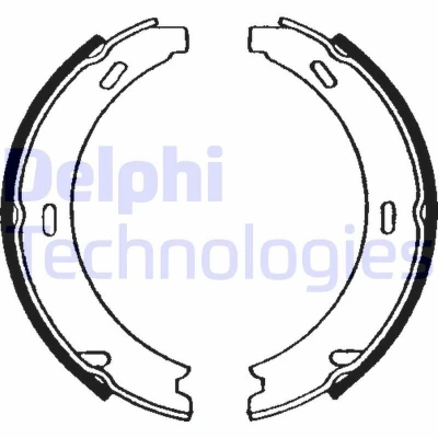 Bilde av DELPHI LS1637 Handbromsbackar MERCEDES BENZ: E Klasse T modell, W124 Sedan, B