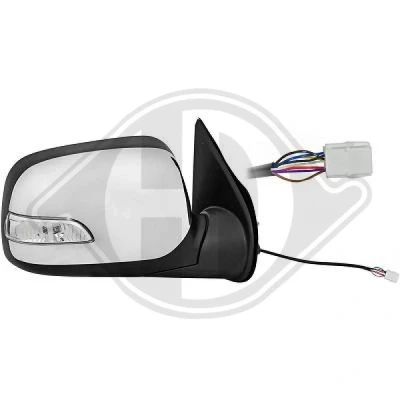 Bilde av Sidespeil Diederichs 5403828 høyre krom elektrisk sammenleggbar, for speiljustering, konveks, komplett speil ISUZU: D Max 1 Pickup