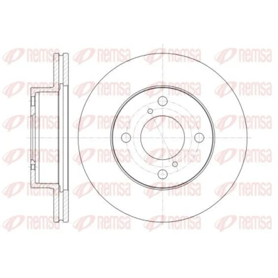 Bilde av REMSA 61371.10 Bremseskiver framaksel 230,8, 230,8 20 4 ventilert SUZUKI: Alto VII
