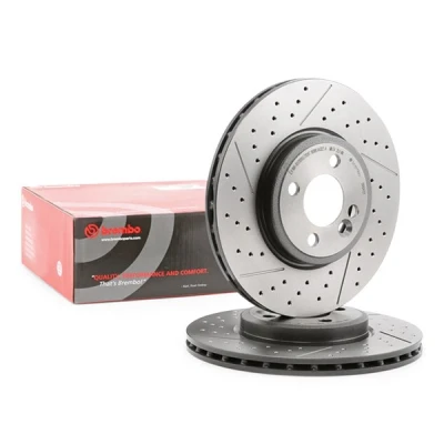 Bilde av BREMBO COATED DISC LINE 09.A047.21 Bremseskiver 294 22 4 innvendig ventilert, slisset / perforert belagt høy karbon for oppgradert montering