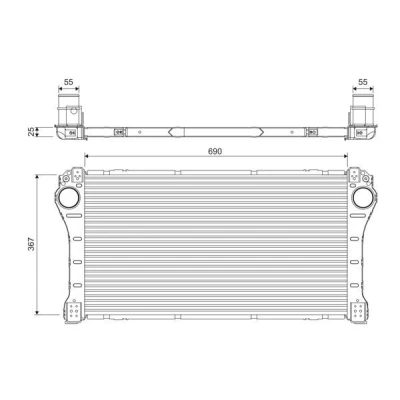 Bilde av VALEO 818387 Ladeluftkjøler Aluminium uten sensor