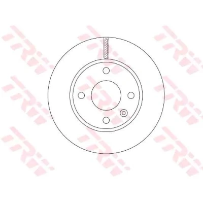 Bilde av TRW DF6783 Bremseskiver 236 20 4 100 ventilert spraylakkert