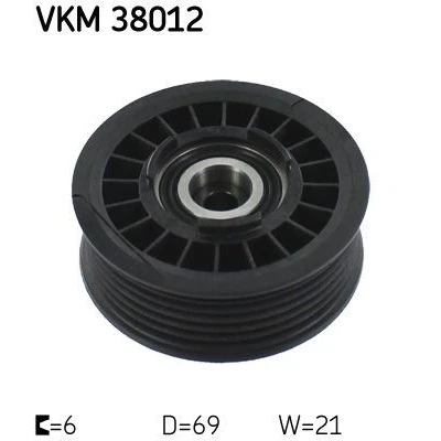 Bilde av SKF VKM 38012 Styrerulle MERCEDES BENZ: Vario Flatvogn lastebil / Chassis, W124 Coupé, SL Cabrio