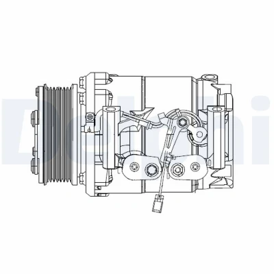 Bilde av DELPHI CS20492 Kompressor Scroll type PAG 46 med kompressorlje HONDA: CR V 2