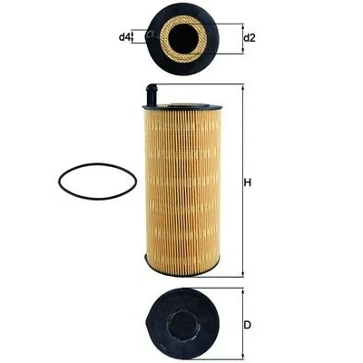 Bilde av MAHLE ORIGINAL OX 423/9D Oljefilter Filterinnsats