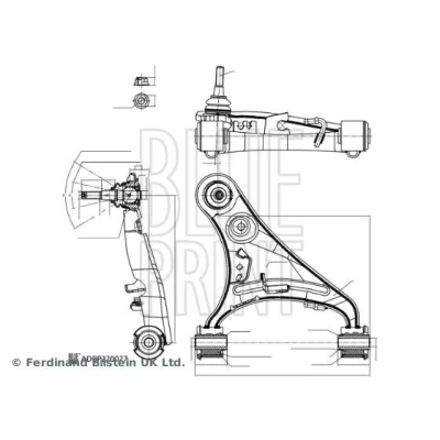 Bilde av Bærebru, Framaksel venstre, Øvre, land rover discovery iv, van LR 014133, 051615