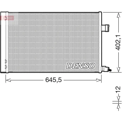 Bilde av DENSO DCN11009 Kondensator med tørker R 134a
