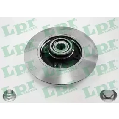 Bilde av LPR C1005PCA Bremseskiver 249 9 4 fullt ut med hjullagersett, ABS senorring, mutter tilbehør PEUGEOT: 307 SW, Hatchback
