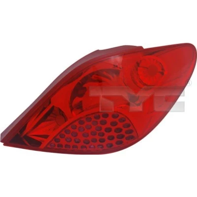 Bilde av TYC 11 0998 01 2 Baklykter venstre uten pæreholder PEUGEOT: 207 Hatchback