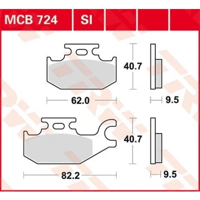 Bilde av TRW Sinter Offroad MCB724SI Bremseklosser