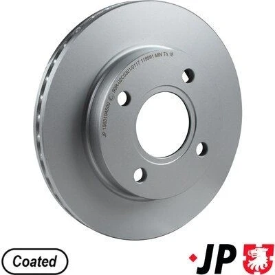 Bilde av JP GROUP 1563104500 Bremseskiver framaksel 240 20 4 ventilert belagt FORD: Escort 5, 6