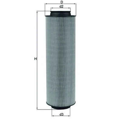 Bilde av MAHLE ORIGINAL LX 791 Luftfilter 336,0 105,5 Filterinnsats MERCEDES BENZ: A Klasse