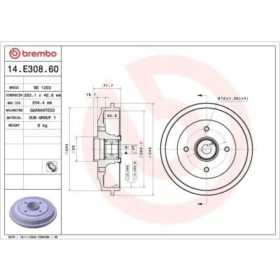 Bilde av BREMBO Bremseskive MERCEDES BENZ: CLS Coupé, Shooting Brake 344mm 32mm 5 perforert / ventilert 09.C612.51 Bremseskiver, Skivebremser