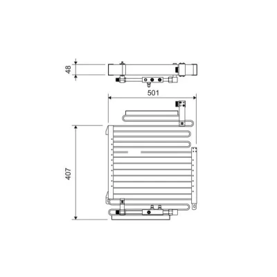 Bilde av VALEO 814288 Kondensator uten tørker Aluminium 407 R 134a