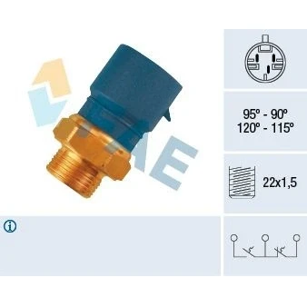 Bilde av Temperaturbryter, radiator ventilator, opel,vauxhall, 1846326, 8731.A2, 90 357 304