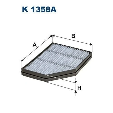 Bilde av FILTRON K 1358A Kupéfilter Karbonfilter 316, 128 231 37