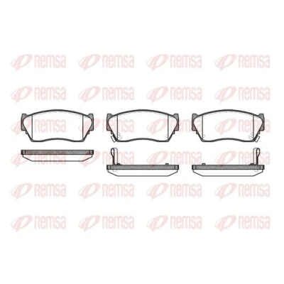 Bilde av REMSA 0364.02 Bremseklosser framaksel inkl. slitasjevarselkontakt NISSAN: SUNNY 3 Liftback