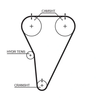 Bilde av GATES FleetRunner Micro V Stretch Fit T215 Registerreim 143 1144 25,4 glassfiber, HNBR (hydrert akryl nitril butadien kautsjuk) TOYOTA: Supra IV