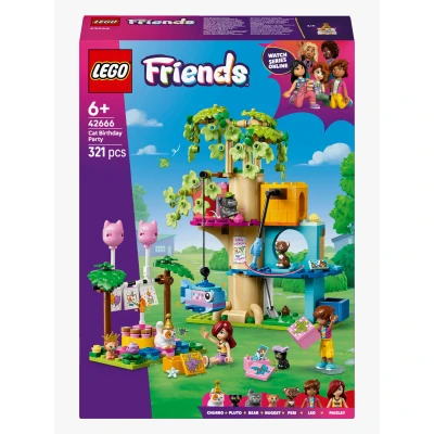 Bilde av LEGO Friends 42666 Kattens bursdagsfest og leketre Byggesett Plast