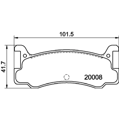 Bilde av Bremseklosser sett MINTEX MDB1358