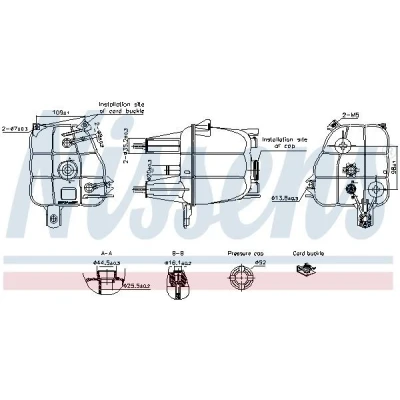 Bilde av NISSENS 996307 Ekspansjonstank med deksel ALFA ROMEO: Giulietta Hatchback