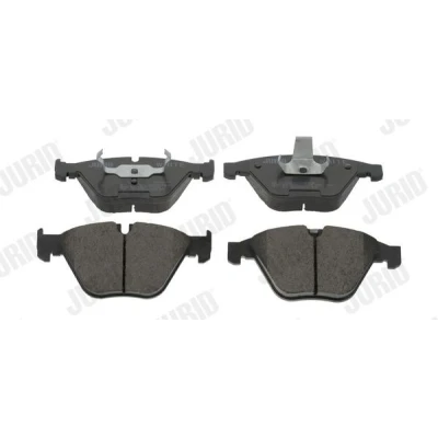 Bilde av Jurid 573210JC Bremseklosser White Low Dust keramikk klargjort for slitasjeindikator BMW: 3 Touring, Sedan, 5 Touring