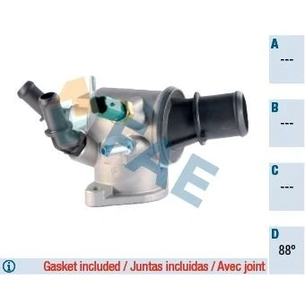 Bilde av FAE 5349288 Termostat 88 med tetning OPEL: Vectra C Caravan, CC, Astra H SAAB: 9 5 Stasjonsvogn, 3 Sedan