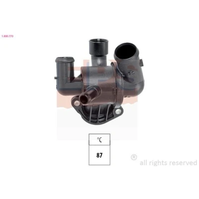 Bilde av FACET 7.8770 Termostat 87 Made in Italy OE Equivalent med tetning VOLKSWAGEN: Passat B6 Variant, Tiguan I, Sedan, SKODA: Octavia 2 Combi