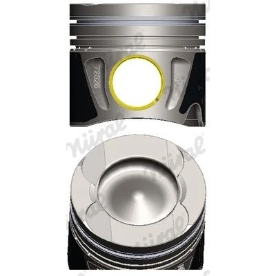 Bilde av NÜRAL 87 433400 10 Motorstempel 83 med hylse for boltnut, kjølekanal, kolberingbærer, trapesstempelstang MERCEDES BENZ: E Klasse Sedan